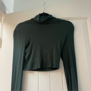 aritzia sunday best crop freshman turtleneck
